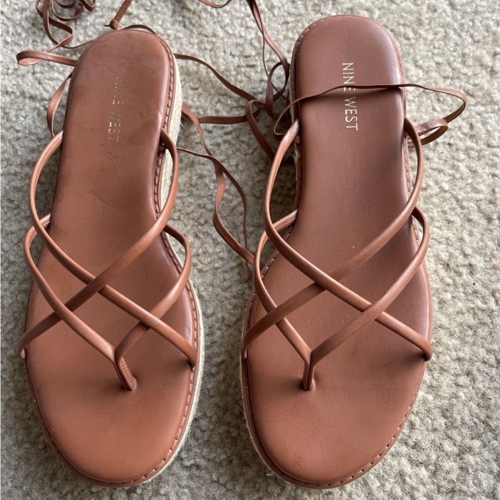 Nine West Tie-Up Sandals